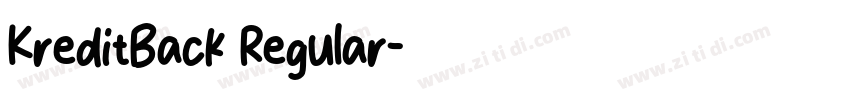 KreditBack Regular字体转换